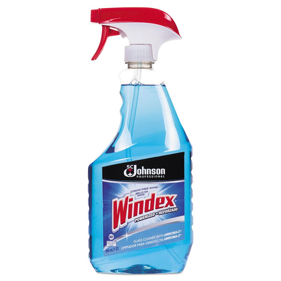 WINDEX GLASS CLEANER SPRAY 32 OZ 12/CS - Glass & Surface Cleaners
